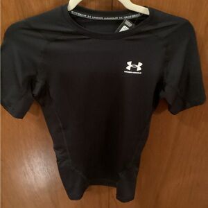Under Armour Black HeatGear Tee Men’s S NWT